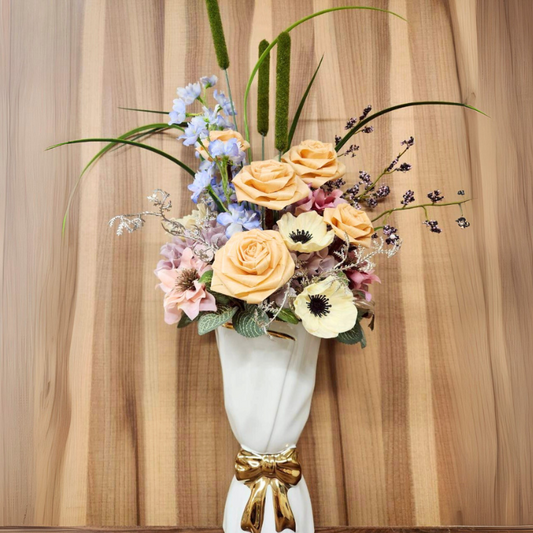 淡彩のエレガンス|空間に寄り添うナチュラルフラワーアレンジメント