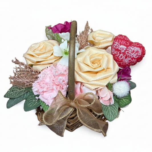 母の日ギフト｜ありがとうが咲くフラワーバスケット