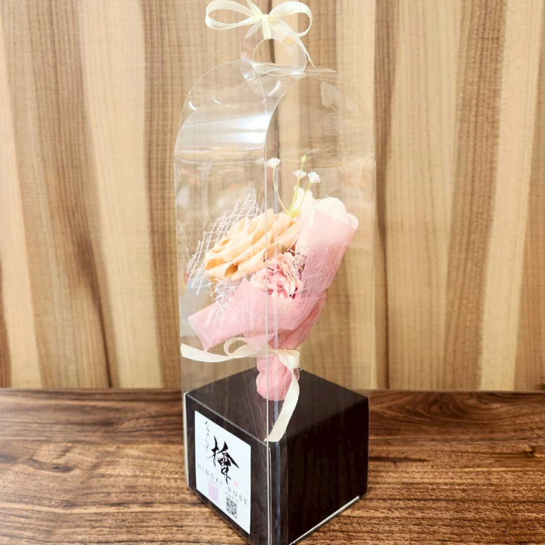 やさしさを束ねた、ひのきの花束（ピンク）