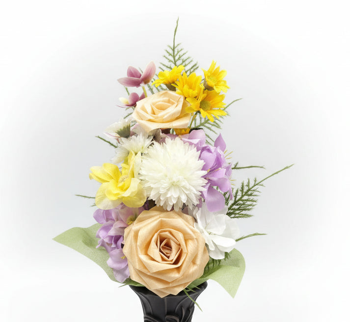 上品な仏花アレンジメント｜華やかなお供え花