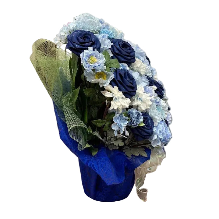 ハートシリーズ｜祝福を贈るアレンジメント・ブルー