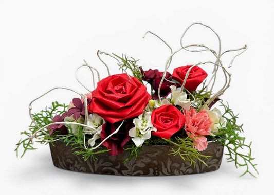 母の日ギフト|レッドローズモダンアレンジ