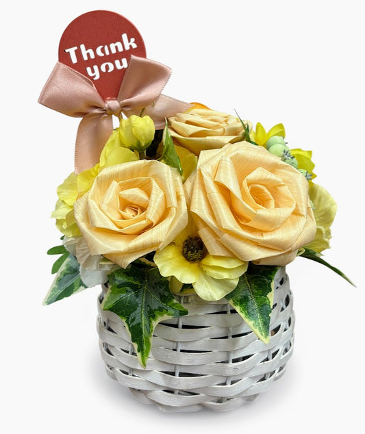 母の日ギフト｜陽だまりイエローバスケット