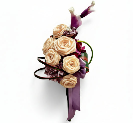 母の日ギフト｜上品な紫が映える壁掛けフラワー