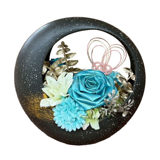 🌙静かな輝きをまとうお正月飾り 迎春アレンジ〈蒼月 -そうげつ-〉