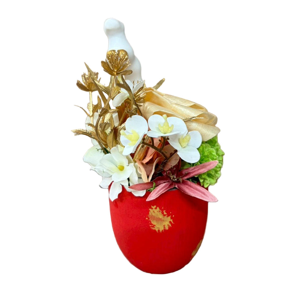 🎍小さな縁起物で、新年をそっと明るく お正月アレンジ〈福駿 -ふくしゅん-〉