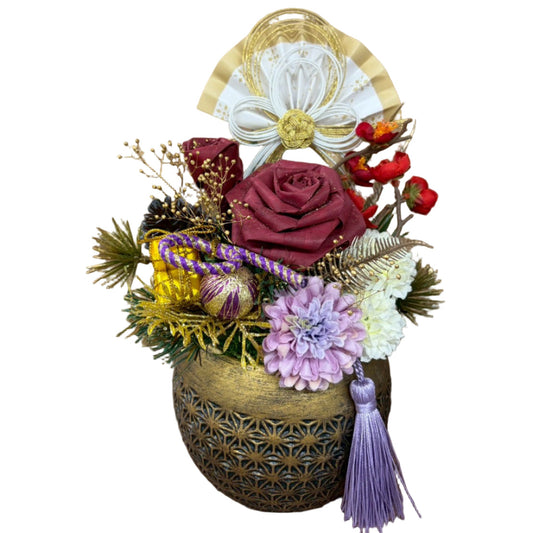 🎍気品あふれる新春の彩り お正月アレンジ〈瑞花 -ずいか-〉