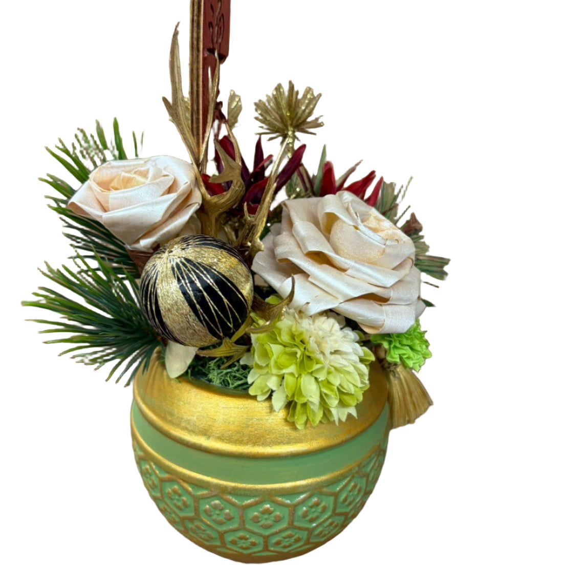 🌅清らかな新年を迎える お正月アレンジ〈翠祥 -すいしょう-〉