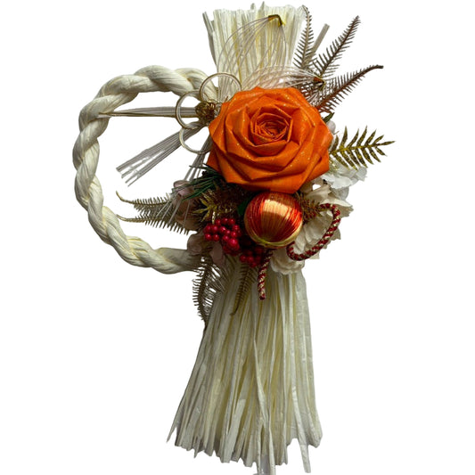 ✨新しい年に光を迎える しめ縄アレンジ〈橙光 -とうこう-〉
